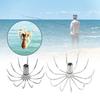 10Pcs Stainsless Steels Squid Hook Sea Fishings Fishes Hook Squid Jig Fishings Baits Hook Barbed Umbrellas Fishings Hook