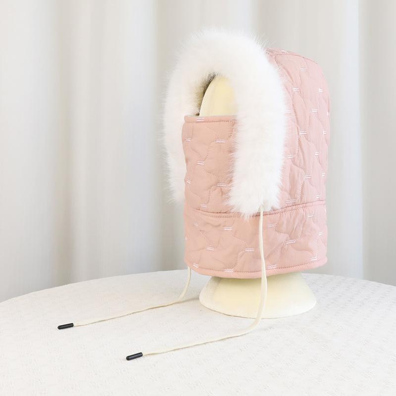 Winter Mask Scarf Cap Outdoor Riding Ski Ear Protection Bomber Hat Velvet Warm Neck Protection Cap