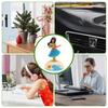 Car Solar Moving Head Ornament New Fashion Solar Powered Dancing Doll Girl Swinging Animated Bobble Dancer Toy Car Decoration