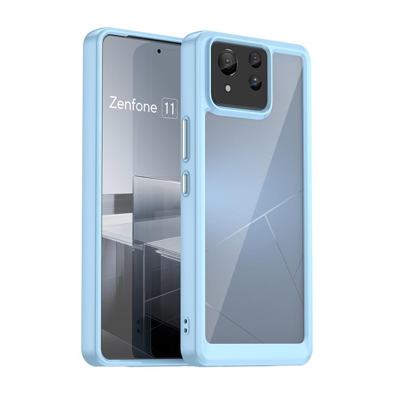 Custodia in TPU Colorata Trasparente per Asus Zenfone 11 Ultra Zenfone 10 9 Copertura Protettiva Trasparente Antiurto Copertura a Protezione Totale
