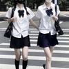 Japanese Academy-Style JK Uniform Set: Women's Short Sleeve Shirt & Pleated Skirt