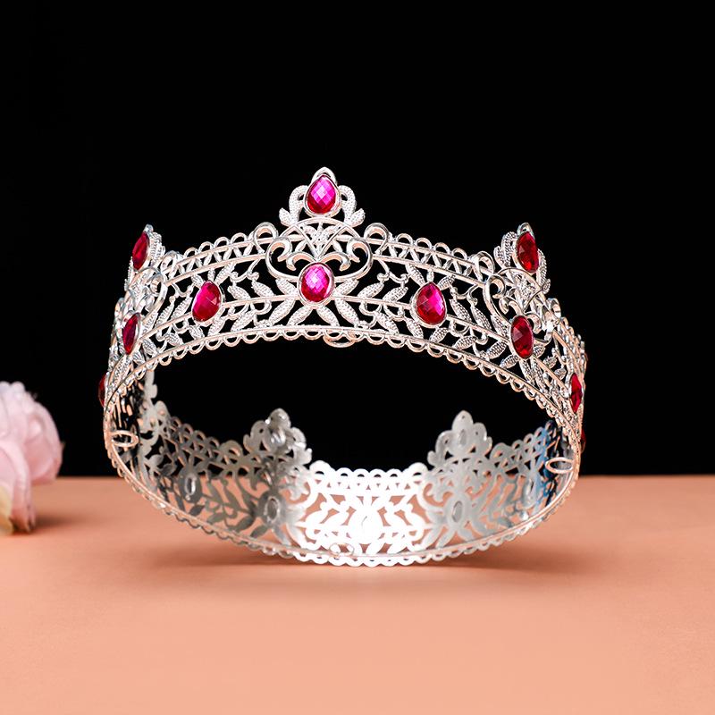 Rochie multicoloră pentru bărbați, coroană aurie - Accesoriu pentru ziua de naștere sau mireasă în stil european și american