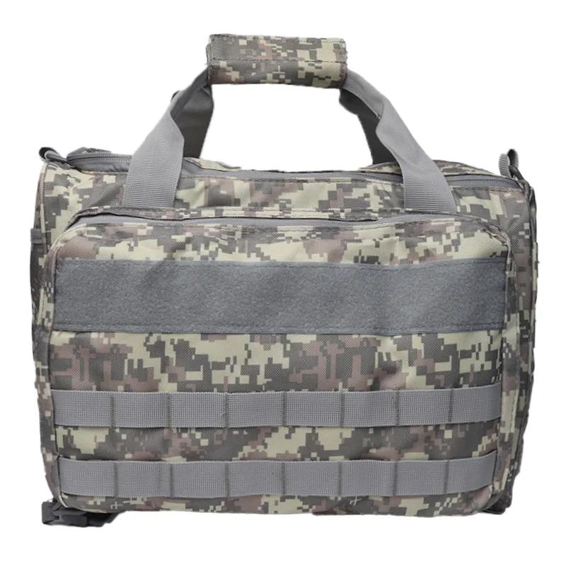 600D Waterproof Air Gun Shooting Pistol Storage Bag Tactical Range Bag Molle System Hunting Accessories Tool Sling Bag