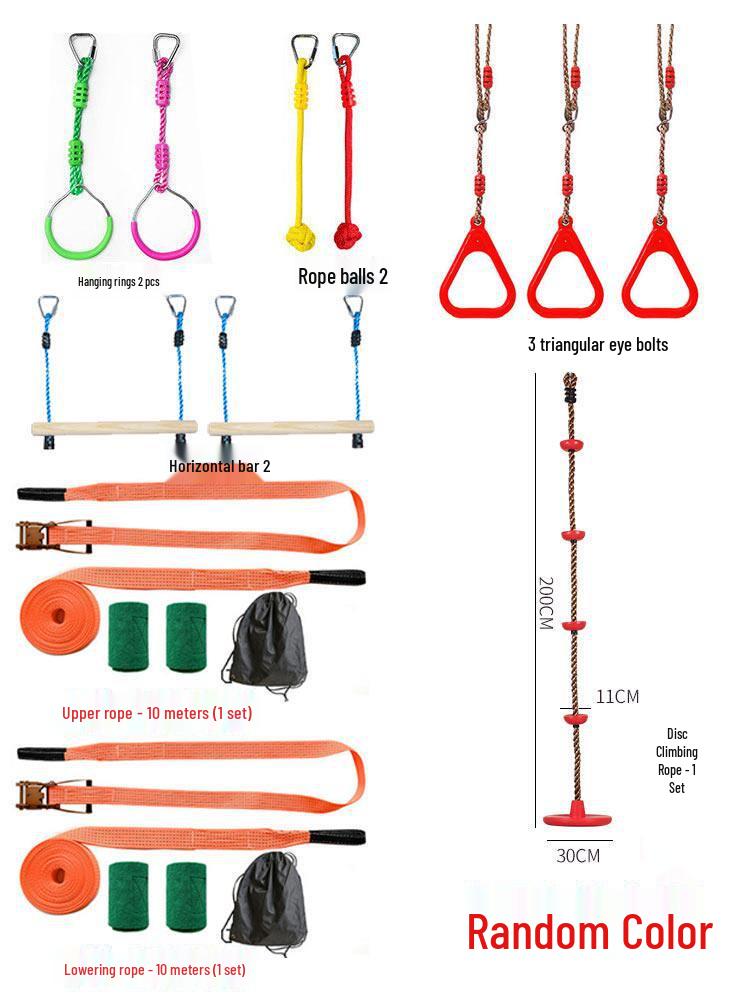 Outdoor Climbing Toys & Swings for Sensory Training and Balance