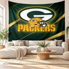 Green Bay Packers Wall Tapestry, Soft Fabric Wall Hanging, Decorative Backdrop For Bedroom Home Wall Art