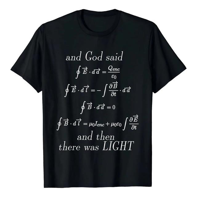 Camisetas God Said Maxwell s Equations Integral Form Geeks XXXL
