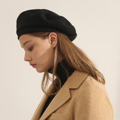 Podzimní a zimní čepice Woolen Visors pro ženy 2022 Čepice s kšiltem Vintage pevná ležérní malířská čepice Reverse baret