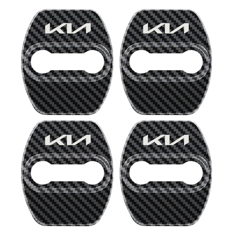 BBEF9 4pcs Car Styling Auto Protect Door Lock Cover Stickers Accessories Case For Kia Rio Sportage Cerato Soul Sorento Picanto