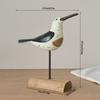 Wooden Seagulls Figurines,Mediterranean Styles Bird Statues Ornament for Beach,Garden,Backyard,Balconys,Home Decorations