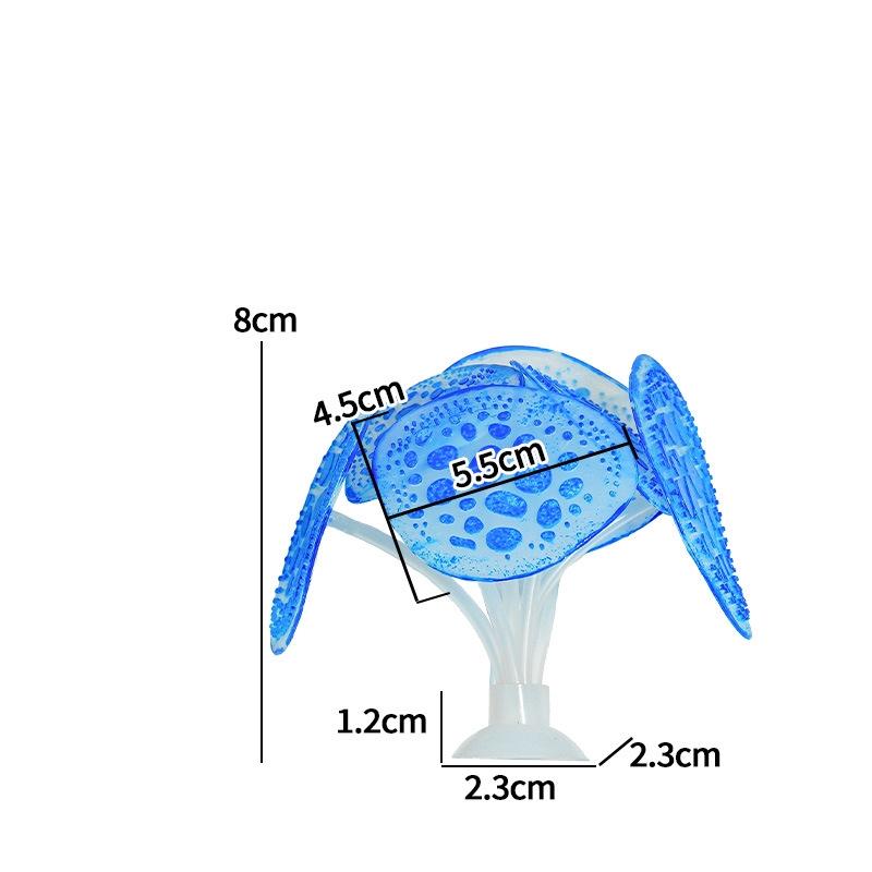 Simulierte Künstliche Pflanze Pilz Koralle Silikon Aquarium Unterwasser Unkraut Gras Aquarium Fischbecken Dekoration Ornament