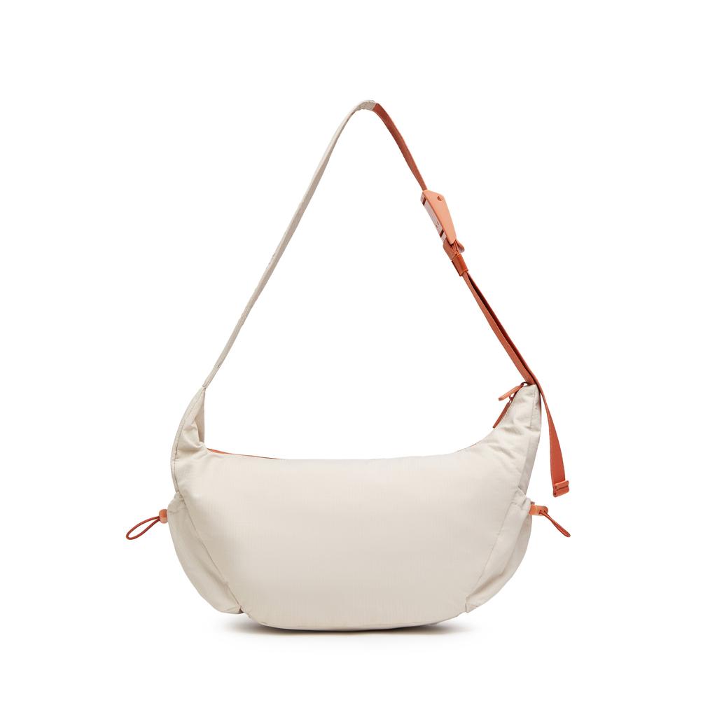 New Champion Fabric Shoulder Bag Regular Unisex Champion White/Pumice Gray/Black U5BACPU34