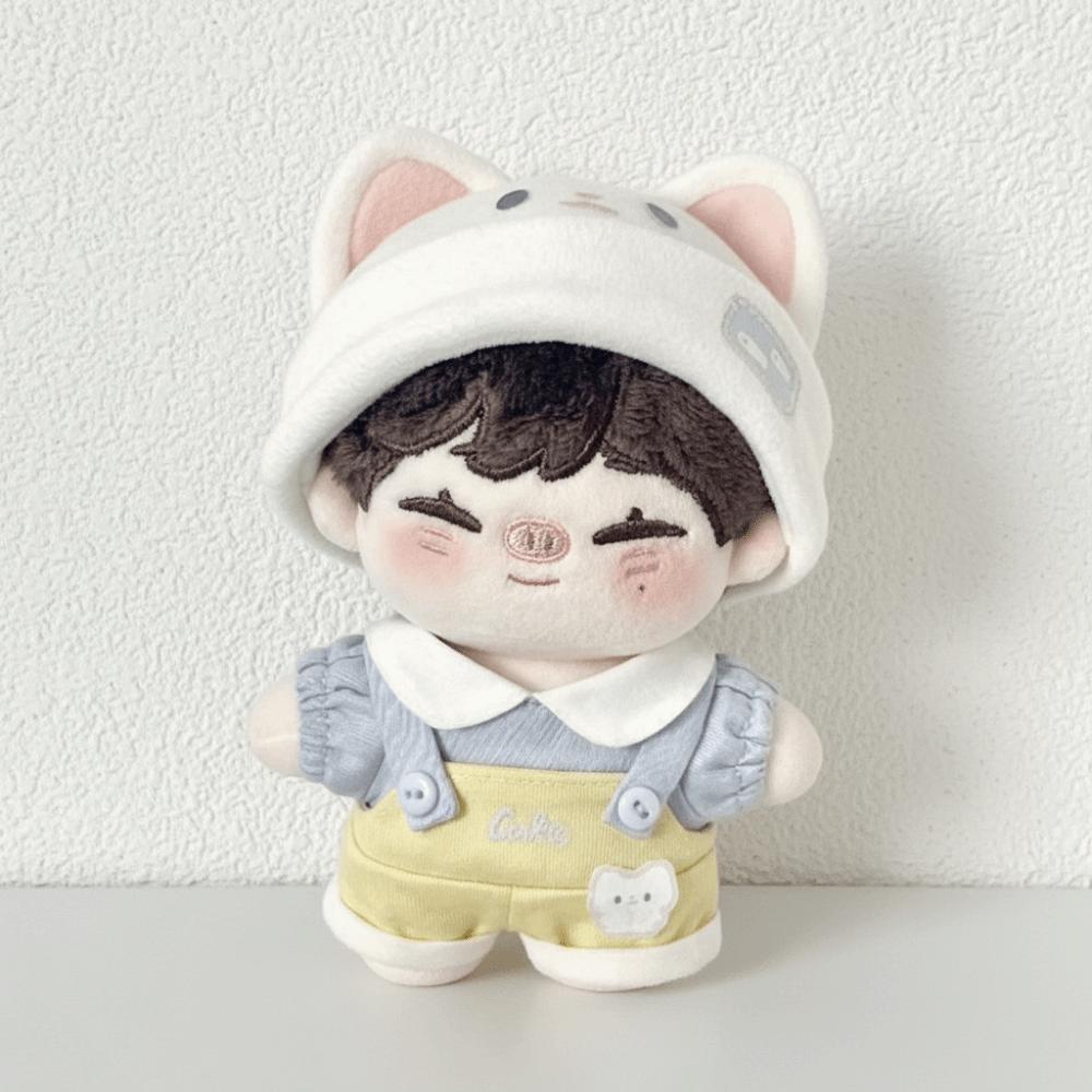 1 Set Suit 10cm Cotton Doll Clothes Cat Hat Doll Dress Up Set Doll Clothes Outfit Doll Accessories