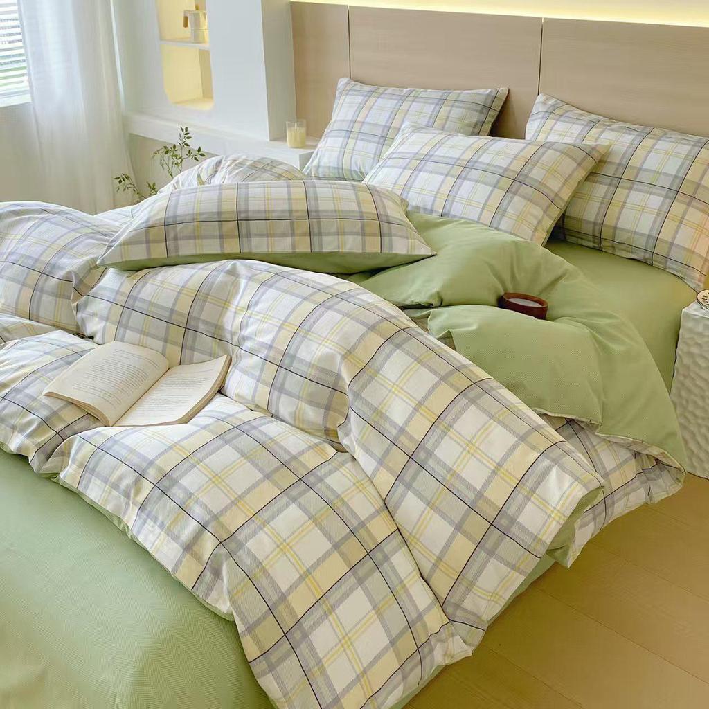 Pure Cotton Bedding Sets: Duvet Covers, Enclosed Fitted Sheets, Bed Sheets, Bed Covers - Sterile & Healthy Options In 2, 3, or 4 Piece Sets.