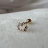 Youngglow 14k Heart Wreath Half Cubic Piercing