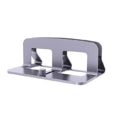 Professional Laptop Vertical Stand Space Saving Design Adjustable 14mm 45mm Thickness Aluminum Alloy Base