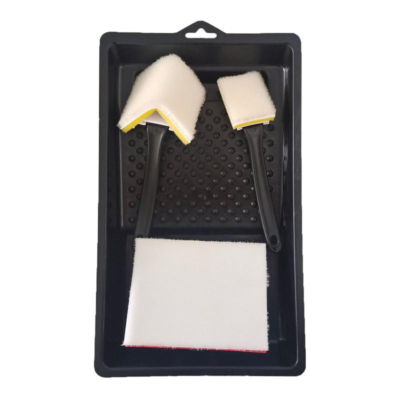 4 Pezzi Strumento Pratico per Taglio Bordi Vernice per Casa Strumenti Edger Vernice Strumento Piccolo per Pittura Angoli Pittore Bordi con Tampone per Ritocchi