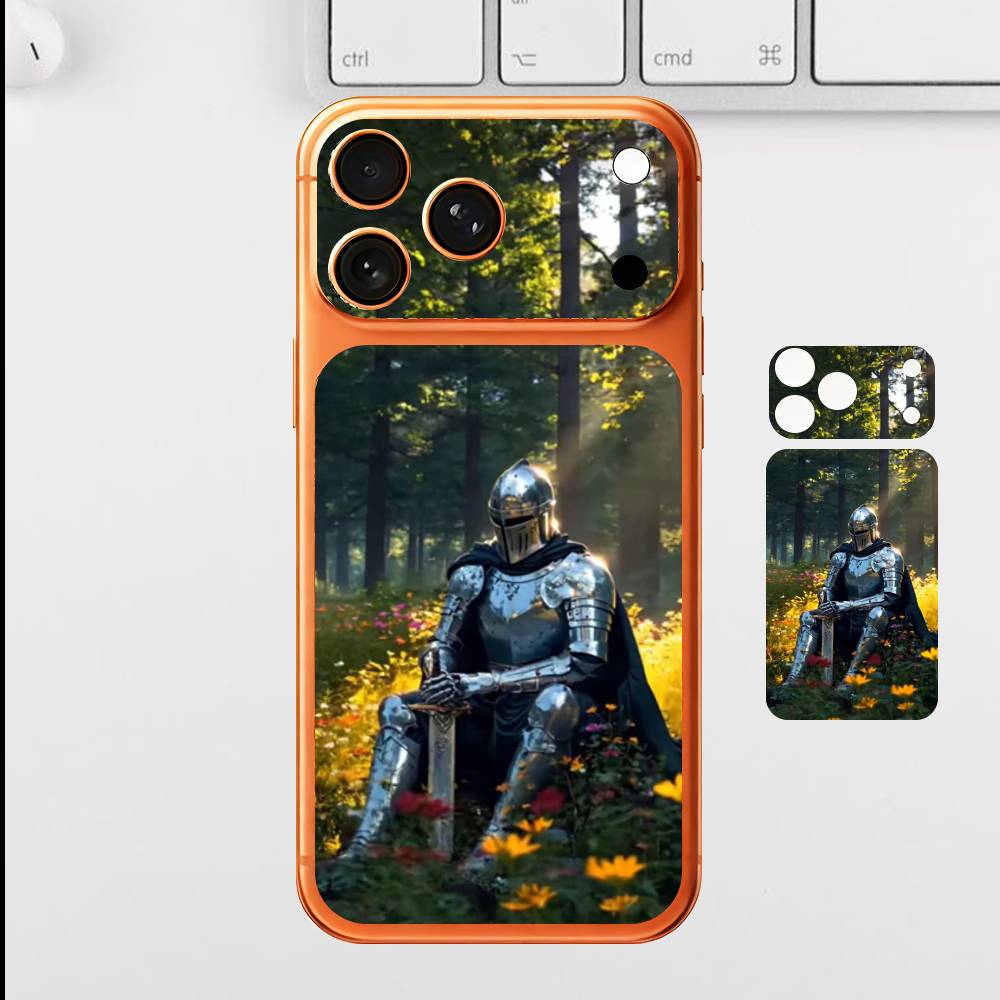 Knight And Peace For iPhone 17 Pro Max Full Back Cover Decal Wrap Skin Rear Protective Sticker Film