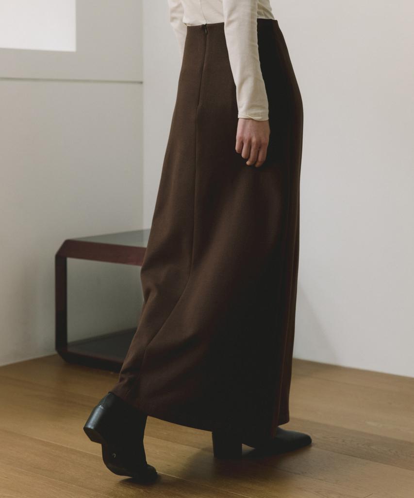 Riorg Coc Flare Long Skirt Brown