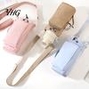 Walking Bottle Sling for Kids Crossbody Water Cup Carrier, Wear-resistant Protective Sleeve with Phone Pocket, Drawstring Insulated Pouch Closure