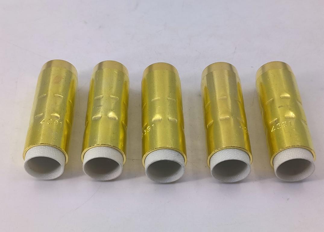 

5 pack copper welding nozzles for MIG 4391 compatible with For Bernard 200300 Amp MIG welding gas designed for MIG welding China Mainland
