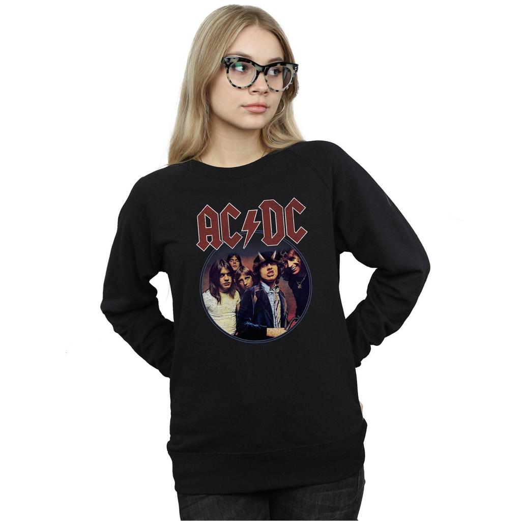AC/DC Womens/Ladies Highway To Hell Circle Sweatshirt