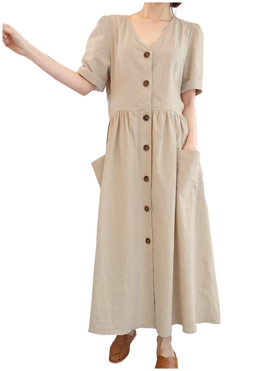 

Это платье имеет и Доступно в плюс это льняное платье идеально подходит для Легкое и оно имеет вид и идеально подходит для вечеринок или как бежевый