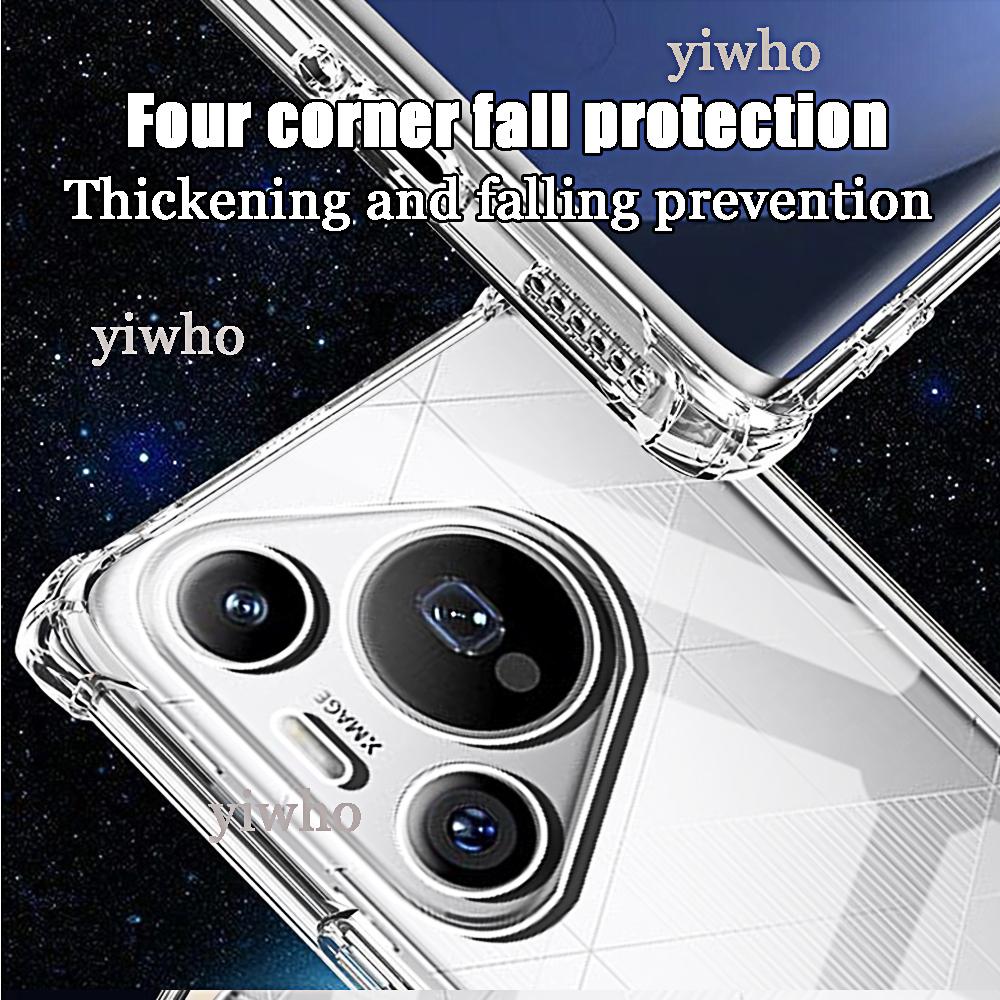 Shockproof Phone Case For Huawei Pura 80 Pro Plus Ultra Transparent Clear P70 P60 P50 Mate70 Pro Soft TPU Back Honor Protective Covers