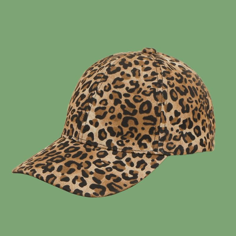 Unisex Fitted Cap Moisture Wicking Baseball Caps with Decorative Loepard Pattern Full Cover Color Easy-Matching