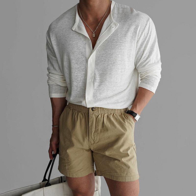 Men Slim Fit Solid Ice Silk Breathable Sun Protection Casual Short Sleeve T Shirt