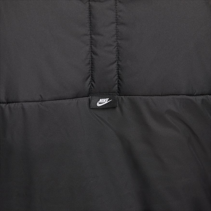 Nike Contrast Zip Pocket Logo Print Hooded Cotton Jacket Men Outerwear Black DD6858-010