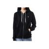 Polo Ralph Lauren Logo Embroidered Hooded Long Sleeve Jacket Women jackets Black WMPOKNINFB20708-001