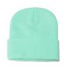 High Quality Solid Color Acrylic Wool Hat Outdoor Warm Cold Hat Monochrome Knitted Hat Pullover Hat for Men and Women
