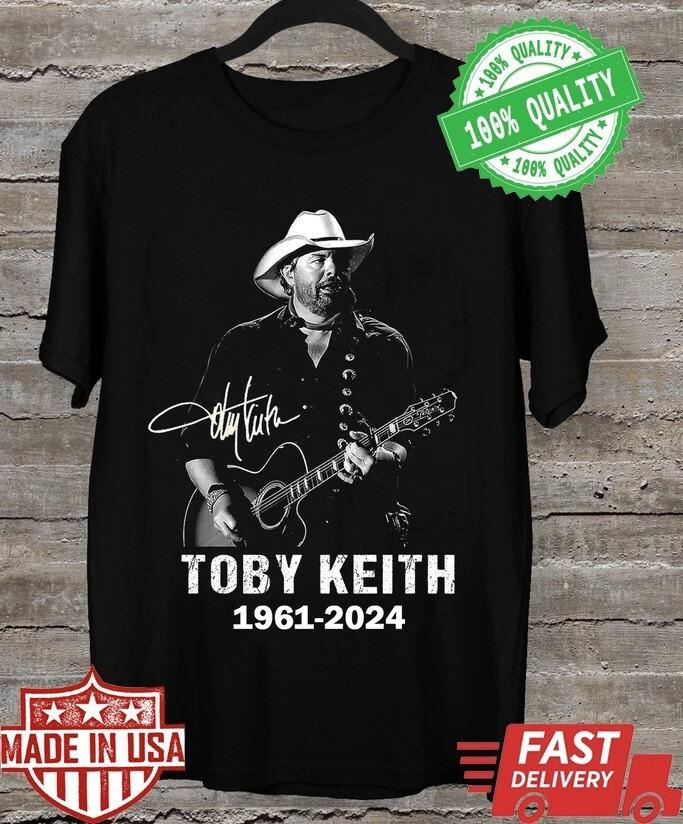 Remembering Toby Keith 1961-2024 Gift Fans Black All Size Shirt