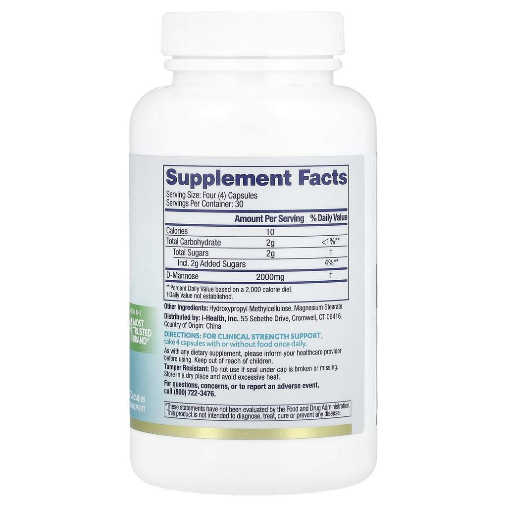 D-Mannose, Urinary Health, 120 Capsules