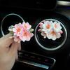 Summer Car Air Freshener Gypsum Car Vent Decoration Flower Car Interior Ornament Diffuser Stone for Women