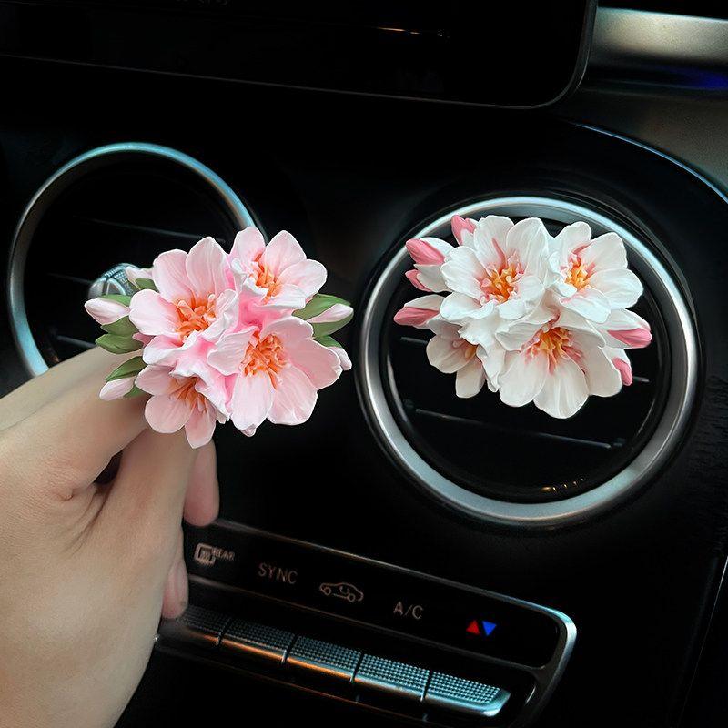 Summer Car Air Freshener Gypsum Car Vent Decoration Flower Car Interior Ornament Diffuser Stone for Women