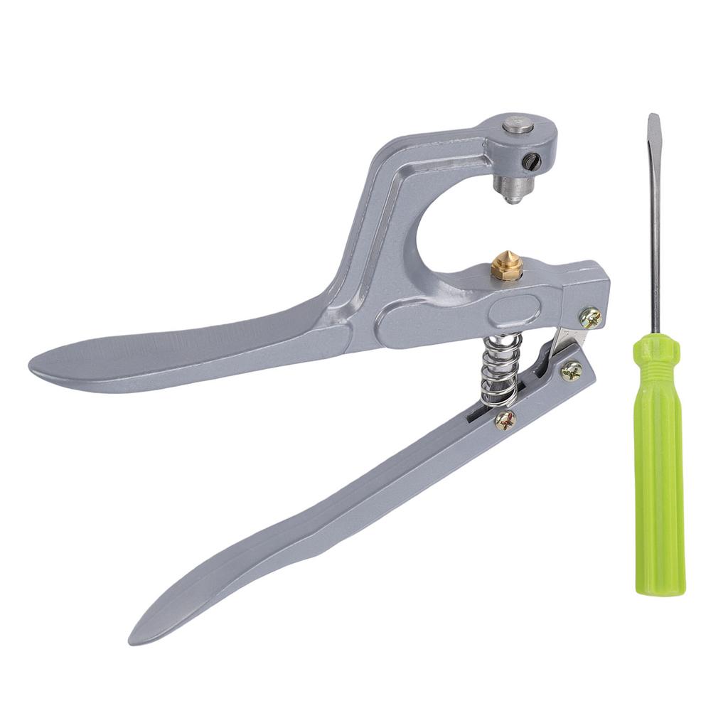 Badminton Racket Trumpet Plier Portable Grommet Eyelet Plier Clamp Tool with Screwdriver for Installation Grommets
