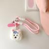 Plush Puppy Doll Pendant Mobile Phone Lanyard Clip Portable Rope Braided Rope Wrist Creative Anti-Drop