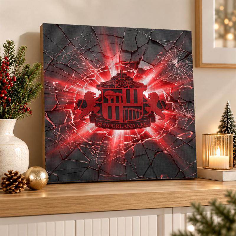 Sunderland Fußball Diamantmalerei Set 5D Vollbohrer DIY Diamantmosaik Wandkunst Heimdekoration