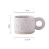 Ceramic Mug with Handle Coffee Milk Chinese Style Modern Print Porcelain Handmade Ceramic Hot Chocolate Cup Couple Handgrip Cups