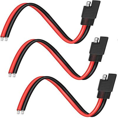 BIUTEFOR Sae Connector Extension Cable Extension Power Cord Set of 3 14AWG 24V 10A