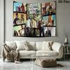 GTA Game Wall Tapestry Aesthetic Wall Hanging Printed Fabric Blanket Decorative Tapestries for Bedroom Living Room Home Decor