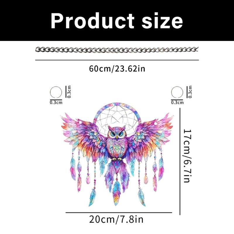 Colorful Avian Acrylic Bird Pendant Wall Decorations Light Hanging Art works For Indoor and outdoor Space Ornamentation
