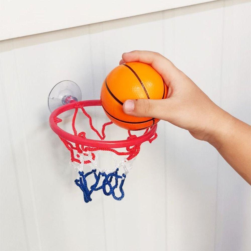 Plastic Funny Basketball Hoop Toy Kit No-punch Funny Kids