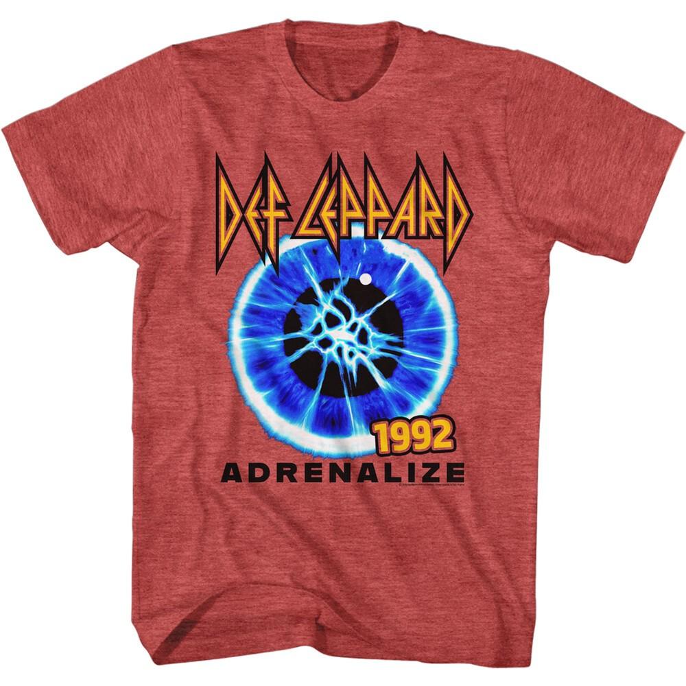 

Def Leppard T Shirt Adrenalize 92 World Tour Official Heavy Metal Red Heather Unisex T-Shirt XXXL