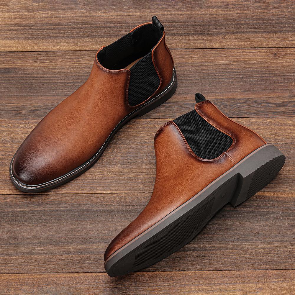 Boots Men Brand Comfortable 2026 Fashion Boots Leather