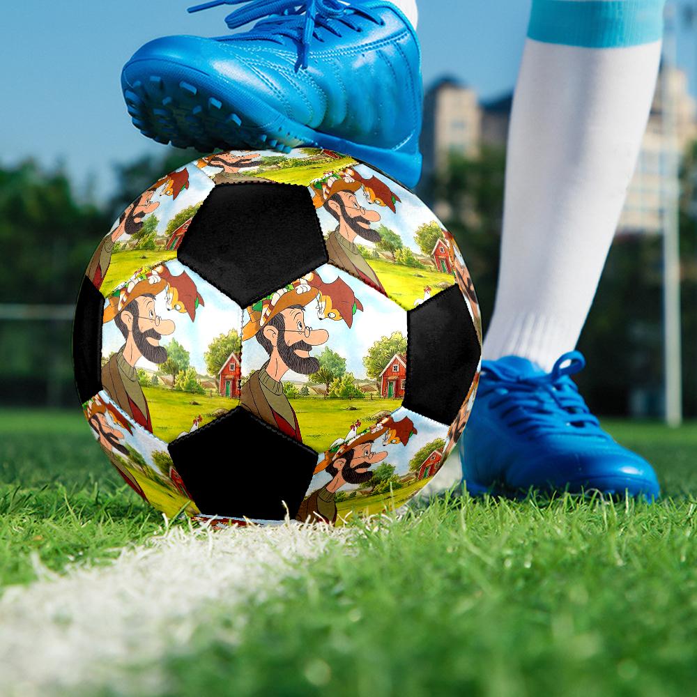 Pettson and Findus Theme Size 5 Soccer Ball, Suitable for Both Indoor and Outdoor Matches, a Gift Suitable for Everyone.