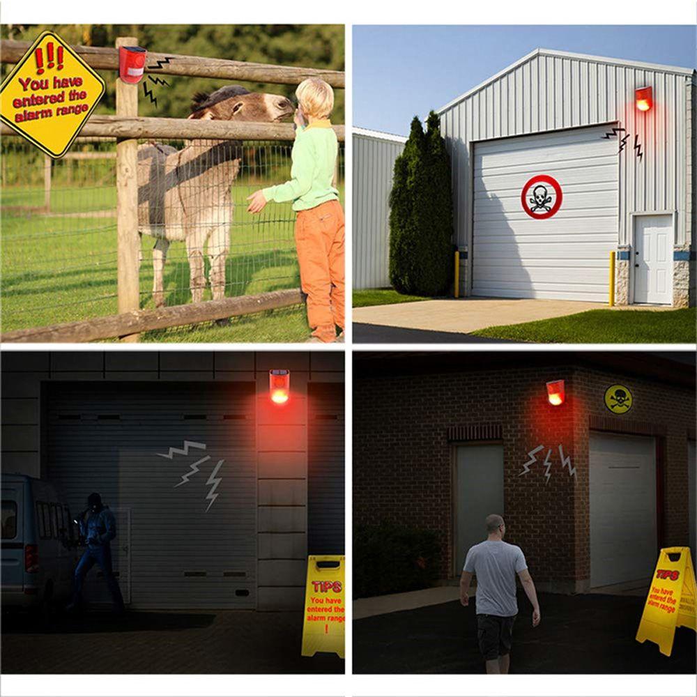 Orchard Strobe Siren Light Sound Alert Motion Sensor Alarm System Warning Lamp Security Protection