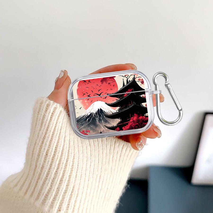 Japanische Alte Hausmalerei Hülle Für Airpods 2 1 3 Pro3 Pro2 4 Pro Klare Kopfhörerhüllen Abdeckung