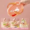 WORTHBUY Detachable Divided Plastic Lunch Box For Kids Students Microwave Heatable Portable Sealed Fruit Salad Food Container